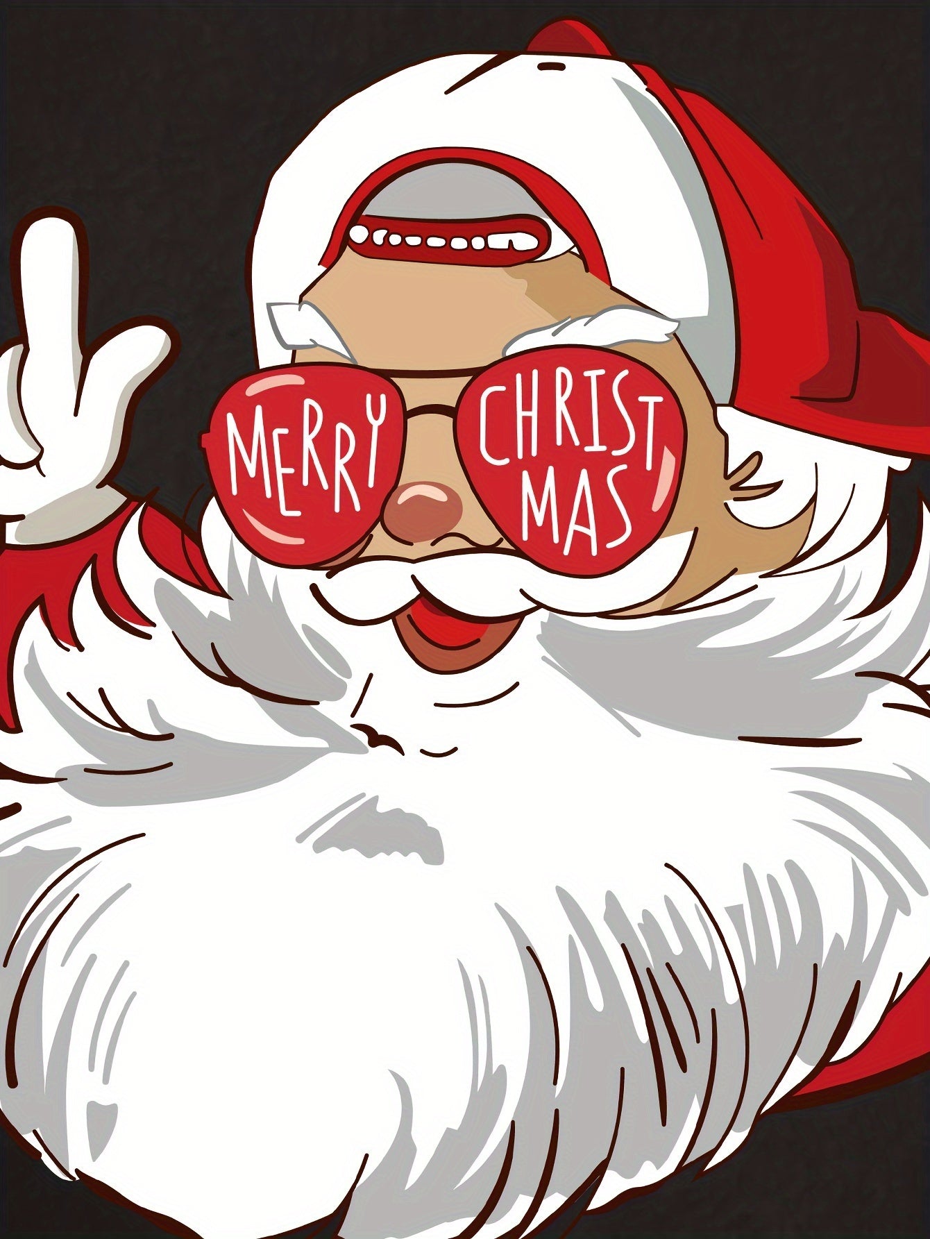 Merry Christmas Santa Claus Print Boys' Fleece-Lined Sweatshirt - Cozy & Stylish for Fall/Winter, Machine Washable