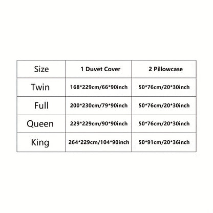 3pcs Luxurious European Satin Jacquard Duvet Cover Set - Soft and Silky Bedding for Bedroom and Guest Room (1pc Duvet Cover + 2pc Pillowcases)