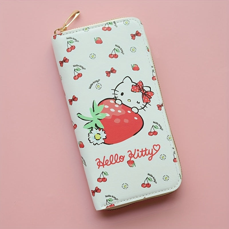 1pc Girl's Sanrio Hello Kitty Cartoon Sweet Cute Wallet, Card Bag Coin Wallet