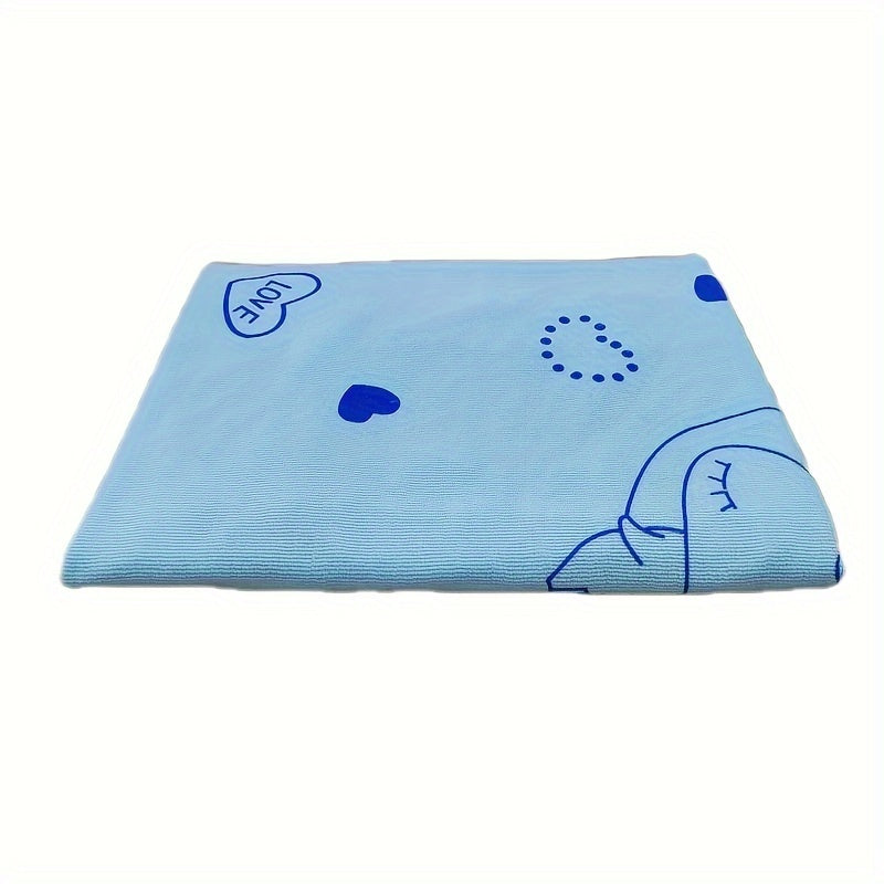 1pc Ultra-Soft, Cartoon Rabbit Patterned Bath Wrap Towel - Absorbent, Quick-Drying, Wearable, and Compact - Ideal for Women, Bathroom, Bedroom, and Spa, Contemporary Style