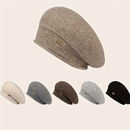 Elegant Warm Knit Beret for Women - Breathable, Adjustable & Perfect for All Winter Occasions | Ideal Holiday Gift