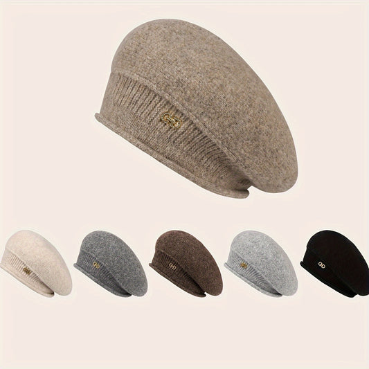 Elegant Warm Knit Beret for Women - Breathable, Adjustable & Perfect for All Winter Occasions | Ideal Holiday Gift