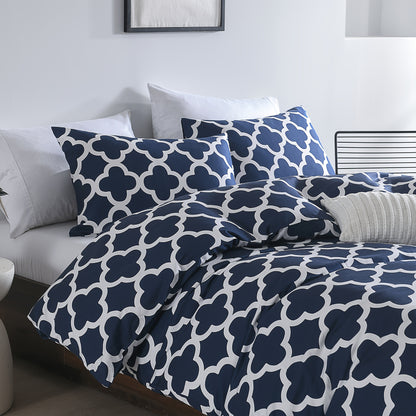 3-Piece 100% Bamboo Fiber Quilt Cover Set - Luxuriously Soft, Cool & Durable, 300TC - Fade-Resistant, Temperature-Regulating, Silky Smooth - Perfect for Bedrooms & Hotels (Excludes Pillowcases)