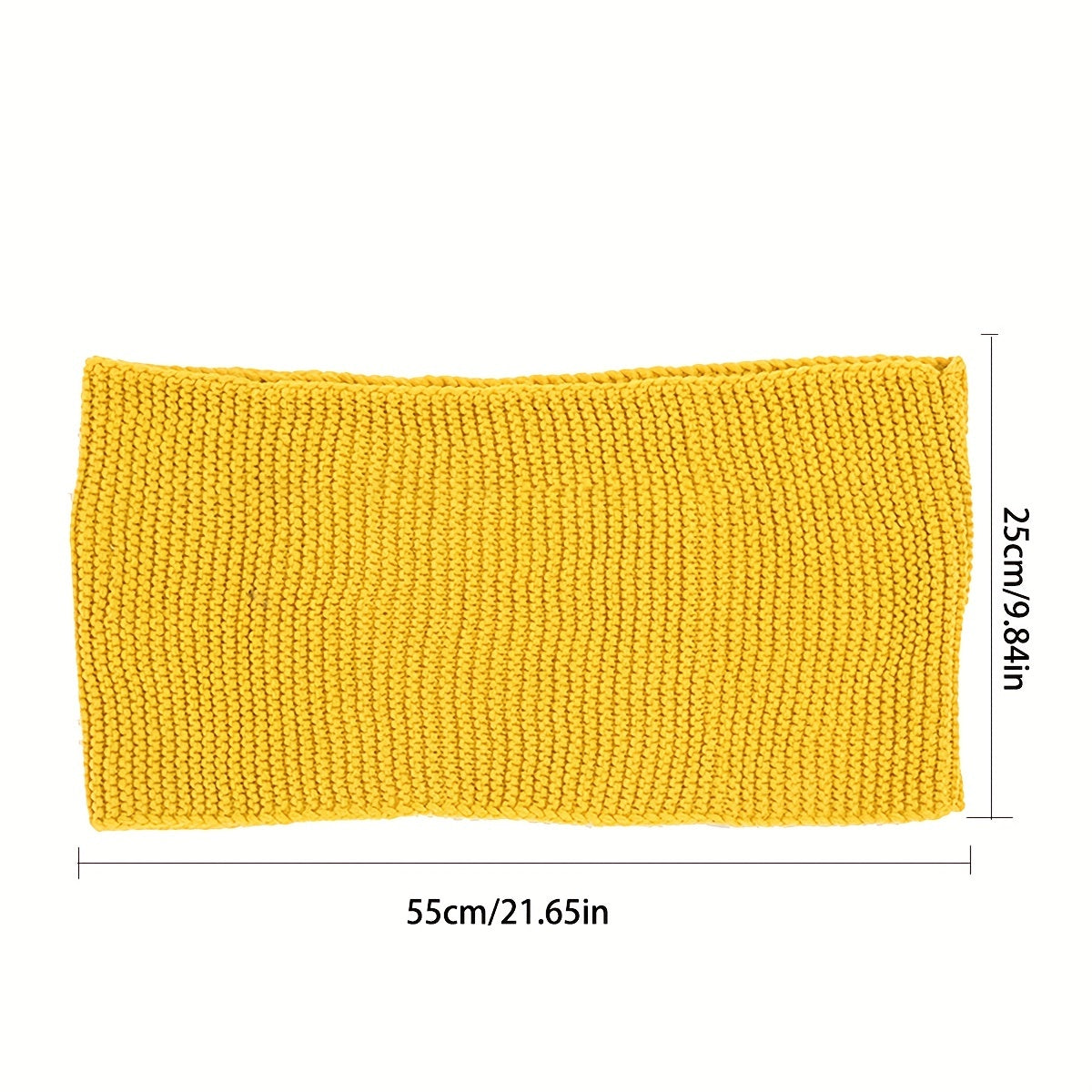 Unisex Knit Infinity Scarf Minimalist Monochrome Pullover Neck Gaiter Autumn Winter Thickened Warm Neck Cover