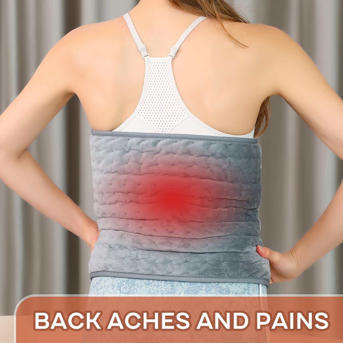 Extra Large Electric Heating Pad for Pain Relief - 6 Heat Levels, 4 Timer Settings, Auto-Off After 2 Hours, Machine Washable, Moist/Dry Heat Relax for Back, Neck, Shoulders, Belly, Waist, Knees & Legs