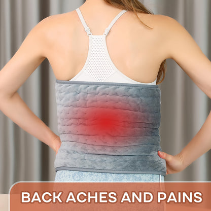 Extra Large Electric Heating Pad for Pain Relief - 6 Heat Levels, 4 Timer Settings, Auto-Off After 2 Hours, Machine Washable, Moist/Dry Heat Relax for Back, Neck, Shoulders, Belly, Waist, Knees & Legs