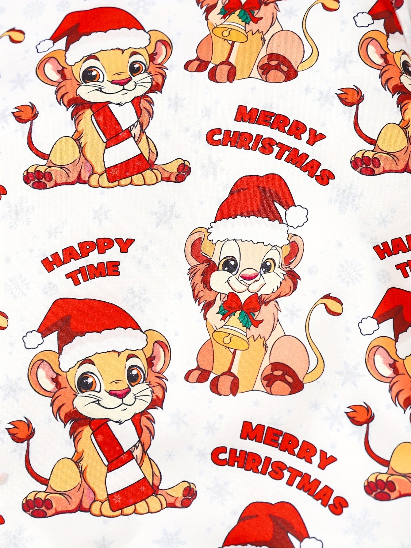 3pcs, MERRY CHRISTMAS Printed Baby Boy's Soft Long Sleeves Jumpsuit + Pants + Hat Set For Everyday & Outdoors, Autumn And Winter Essential, Ideal Gift