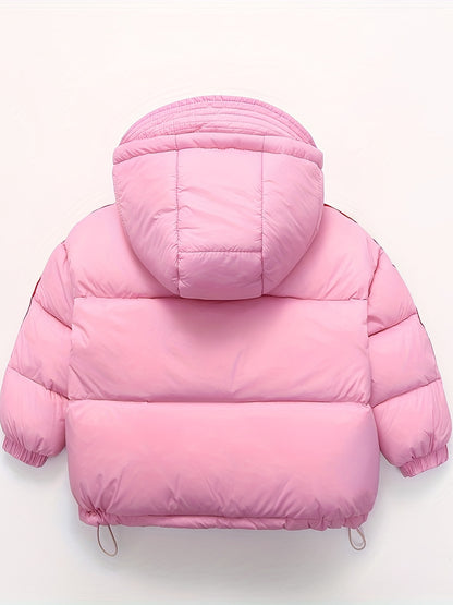 Boys' Deluxe Down Jacket Snow Suits - Soft, Warm, Zip-Up Hooded Winter Overcoat with Spacious Pockets, Reflective Strips for Enhanced Visibility, Perfect for Outdoor Play, Cold Weather Activities, and School Days