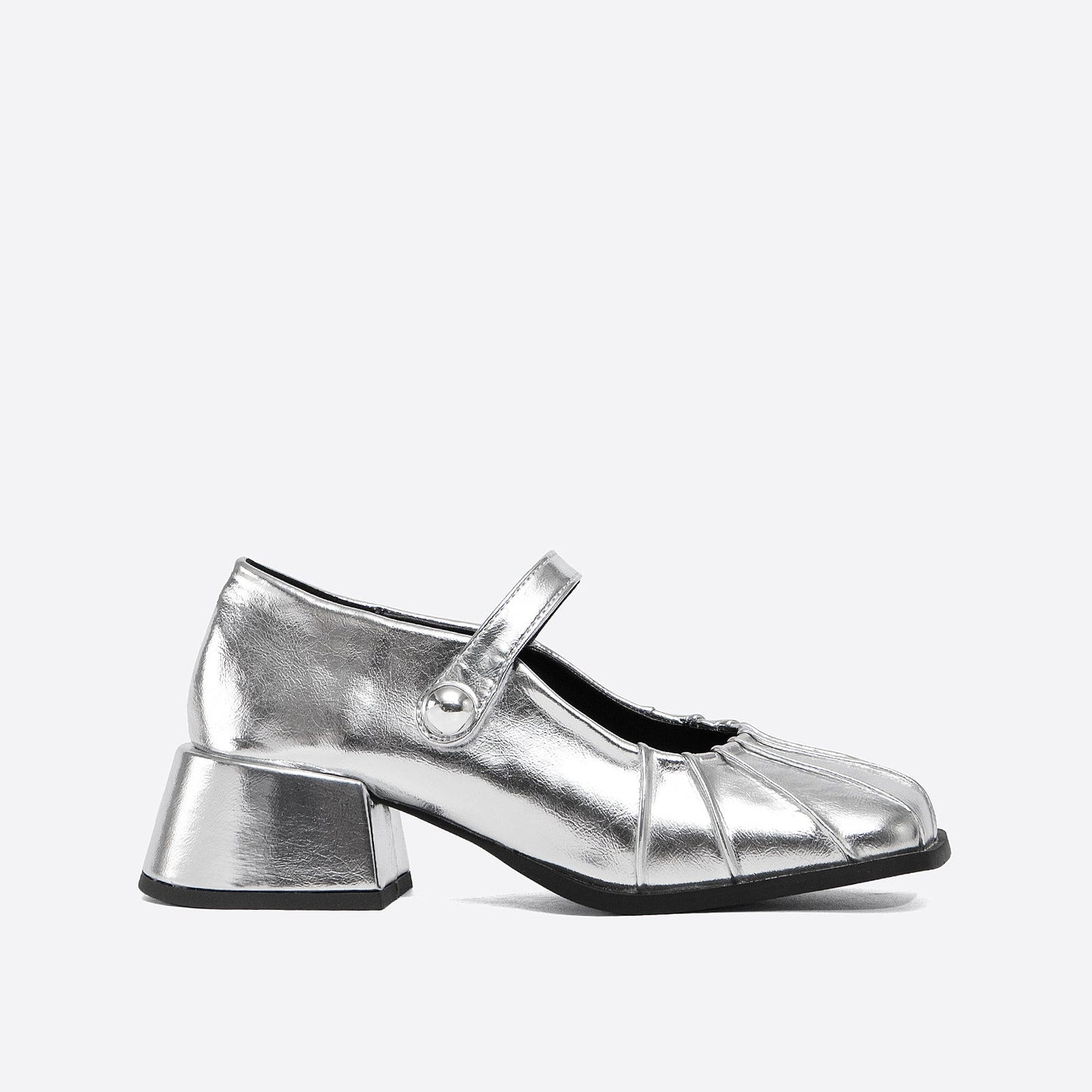 flowersverse - Block leatherette  Daily Women Heeled Mary Janes