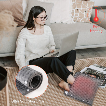 Electric Heating Pad - Professional Massage Equipment for Neck, Shoulders, Abdomen, Leg, and Feet with Washable Design, Auto Shut Off, and Perfect as a Valentine's Day Gift