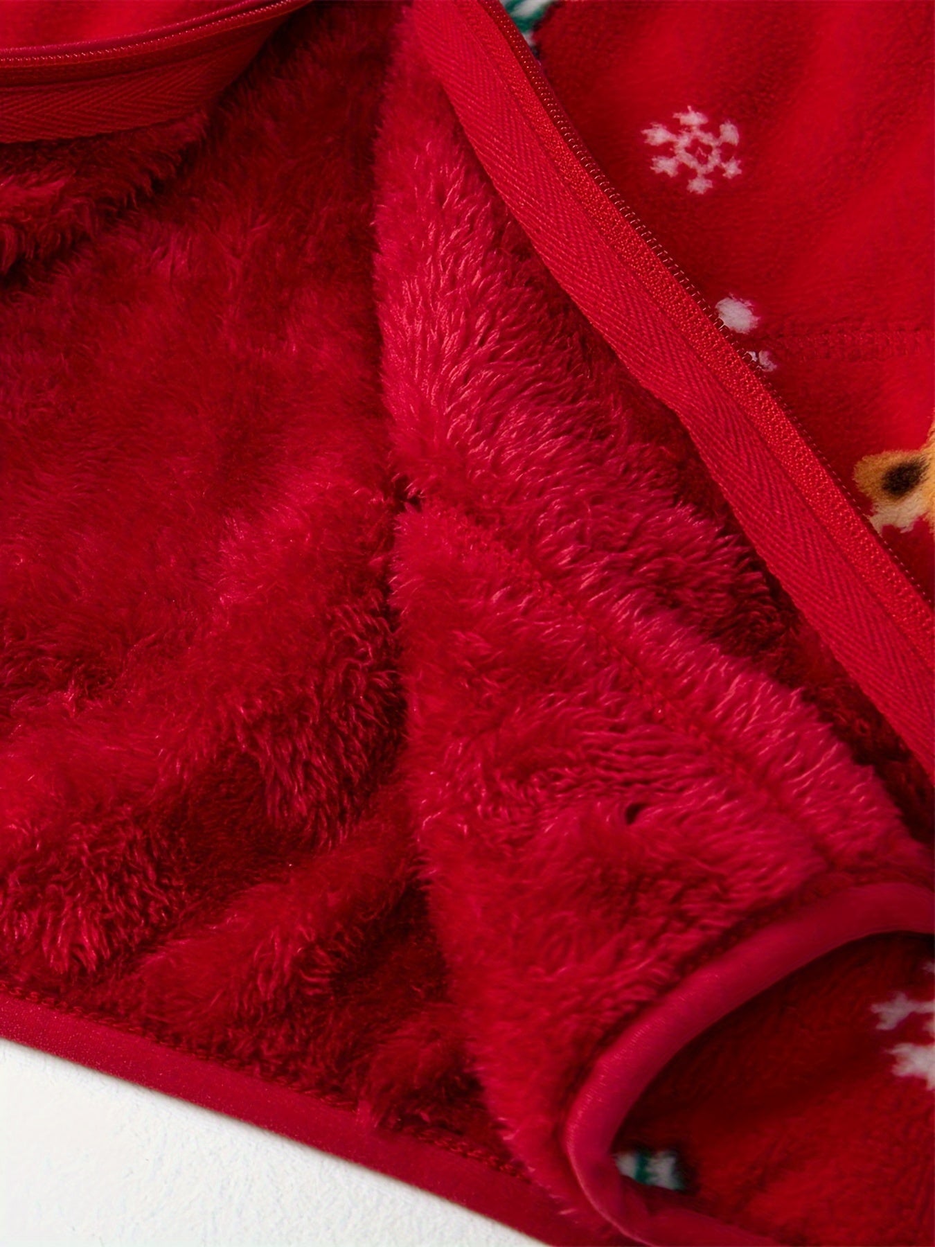 Cozy Boy's Reindeer Pattern Fleece Jacket, Warm Zip-Up Stand Collar Coat for Fall Winter Outdoor Adventures