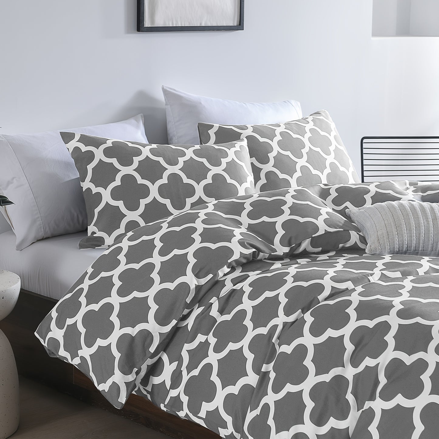 3-Piece 100% Bamboo Fiber Quilt Cover Set - Luxuriously Soft, Cool & Durable, 300TC - Fade-Resistant, Temperature-Regulating, Silky Smooth - Perfect for Bedrooms & Hotels (Excludes Pillowcases)