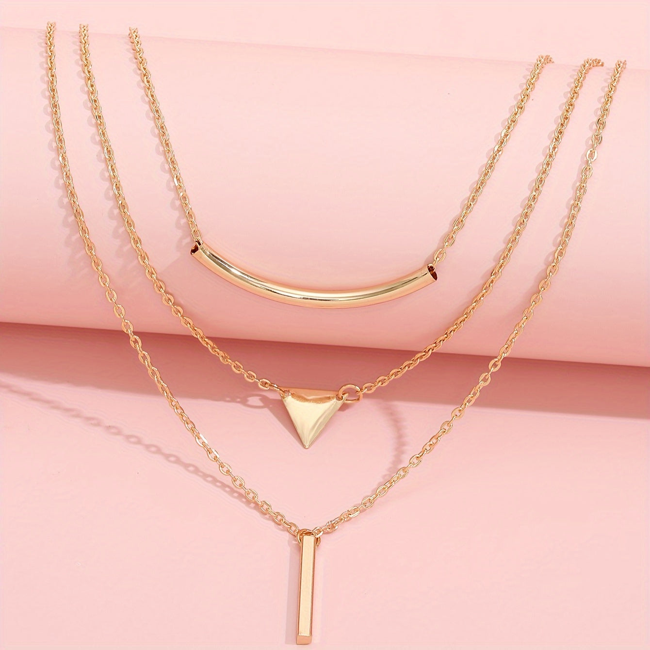 1pc Multi-layer Chain Necklace Elegant Neck Jewelry Decoration For Women Daily Wear