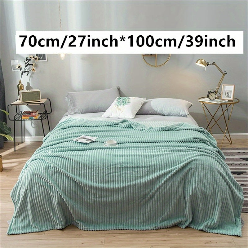 1pc Ultra-Soft Plush Imitation Rabbit Fur Throw Blanket - Warm, Cozy, and Soothing for Couch, Bed, and Sofa - Perfect for Snuggling Up on Chilly Nights