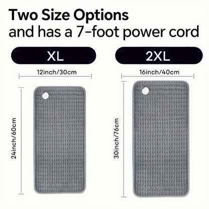 Extra Large Electric Heating Pad 16x30" - Comfort Relief for Back, Neck, Shoulders & More - 6 Heat Levels, 4 Timer Settings, Auto Shut-Off, Machine Washable, Moist/Dry Relax