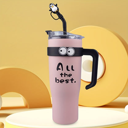 New Big Mac Insulated Vacuum Cup Women  New Large Capacity Personality Fashion Trend Stainless Steel Liner Water Cup Kettle Straw Cup