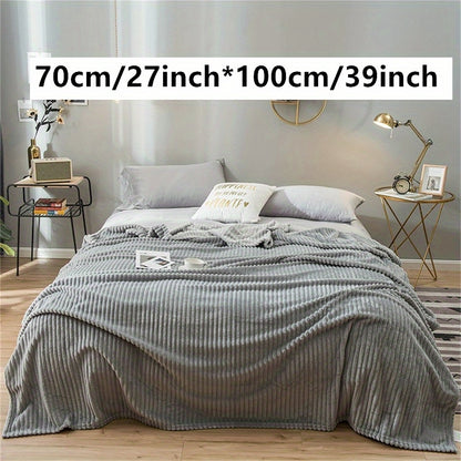 1pc Ultra-Soft Plush Imitation Rabbit Fur Throw Blanket - Warm, Cozy, and Soothing for Couch, Bed, and Sofa - Perfect for Snuggling Up on Chilly Nights