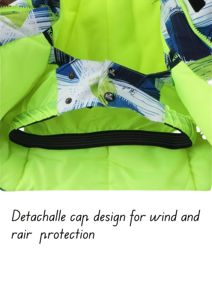 Children's Ski Wear Boys And Girls Ski Wear Waterproof, Warm And Breathable Outdoor Padded Coat