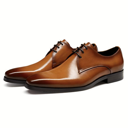 Luxury Mens Oxford Dress Shoes - Classic Lace-up, Premium Leather, Perfect for Black Tie Events & Weddings - Comfortable, Durable, and Stylish Business Shoes