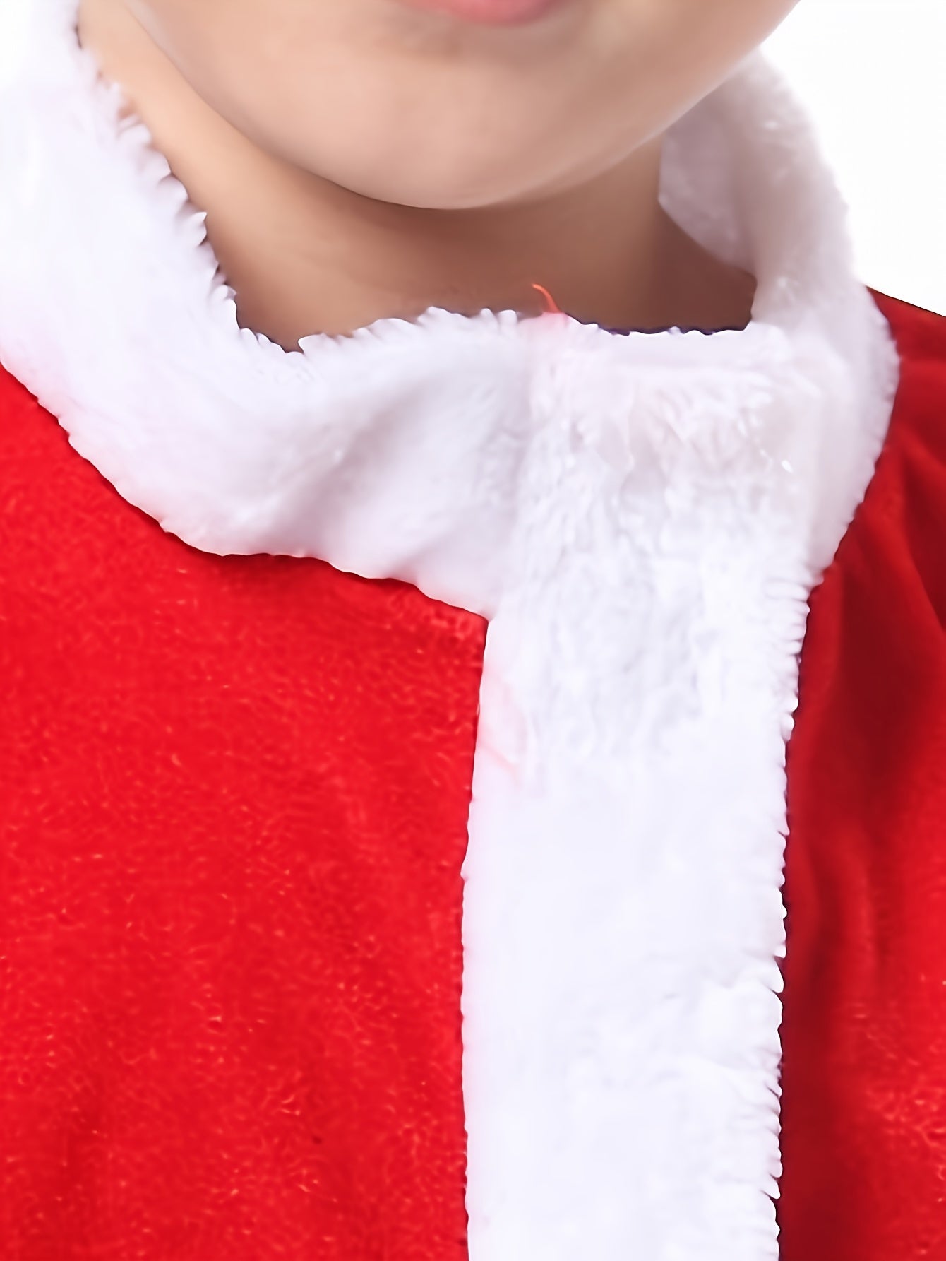 Boys' Festive Christmas Costume Set with Santa Hat - Long Sleeve Top & Cropped Pants, Polyester Blend, Perfect for Holiday Performances