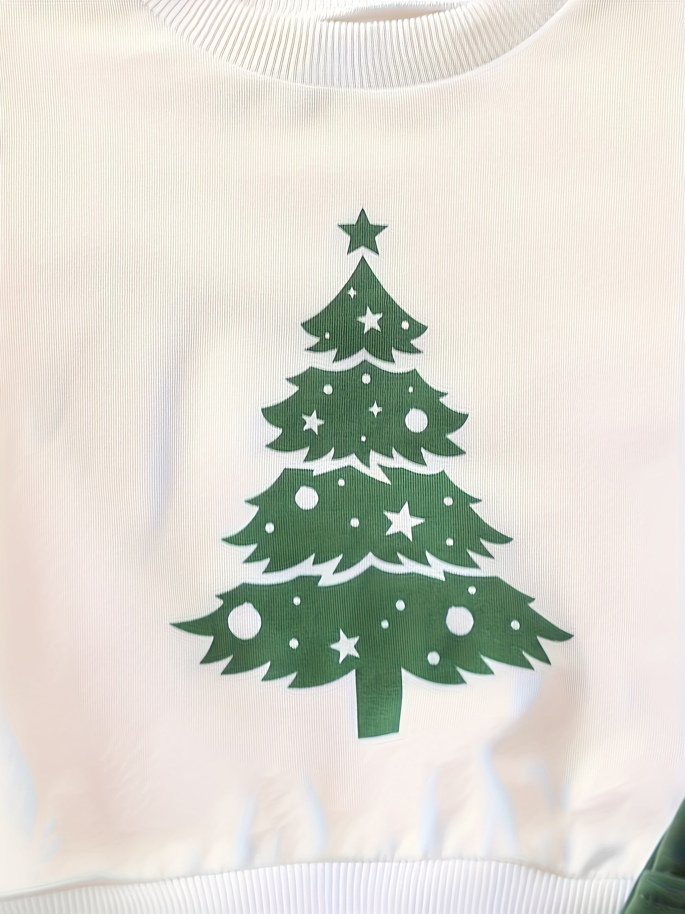 2pcs Baby's Cartoon Christmas Tree Print Sweatshirt & Casual Pants, Toddler & Infant Boy's Clothing Set Outdoor