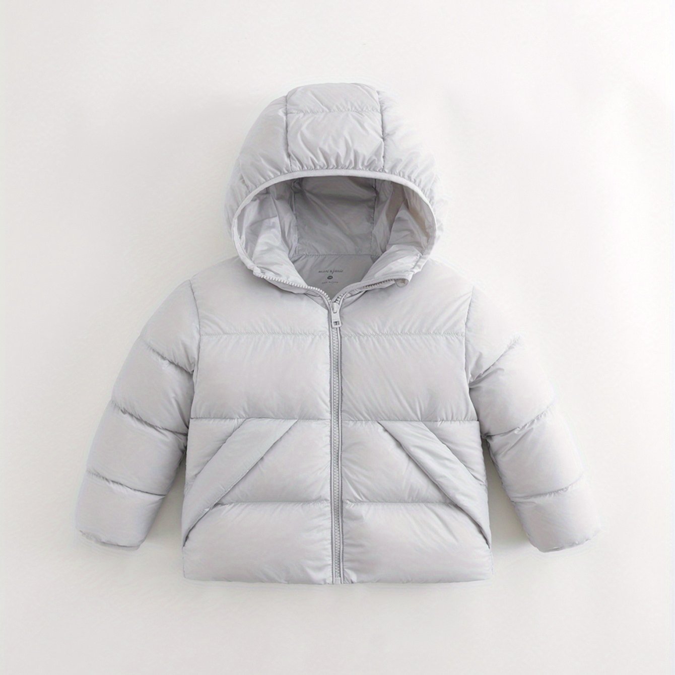 MARC&JANIE Kid's Outdoor Down Jacket, Light-weight Warm Zip Up Jacket, Boy's Clothes For Winter Outdoor, As Gift