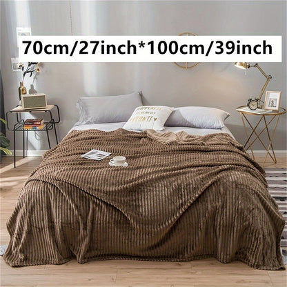 1pc Ultra-Soft Plush Imitation Rabbit Fur Throw Blanket - Warm, Cozy, and Soothing for Couch, Bed, and Sofa - Perfect for Snuggling Up on Chilly Nights