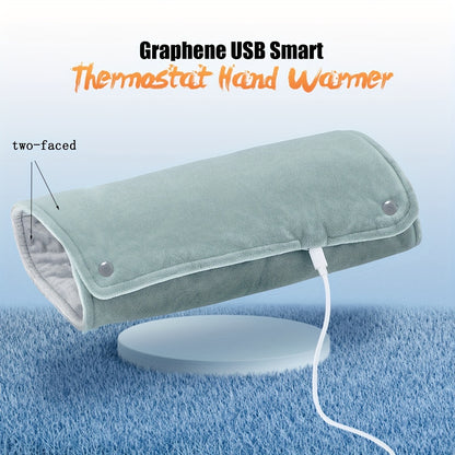 USB Heated Knee Pad with Intelligent Thermostat, Warm Electric Blanket for Hands, Feet, Waist - USB Powered, ≤36V Operating Voltage, No Battery Required