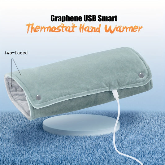 USB Heated Knee Pad with Intelligent Thermostat, Warm Electric Blanket for Hands, Feet, Waist - USB Powered, ≤36V Operating Voltage, No Battery Required
