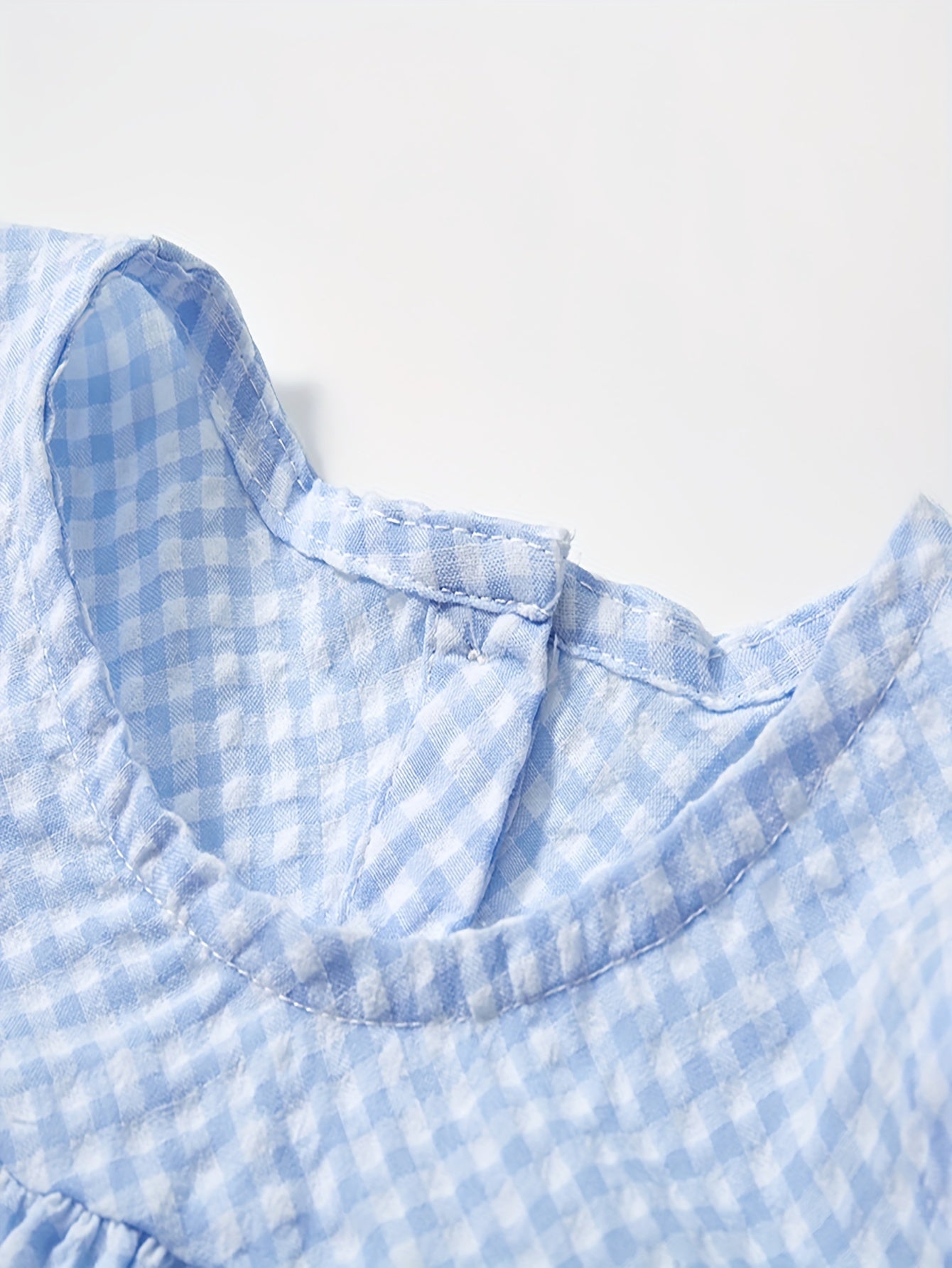 Adorable Girls Sleeveless Duck & Plaid Dress - Breathable Round Neck - Perfect for Summer Holidays - Casual & Fashionable