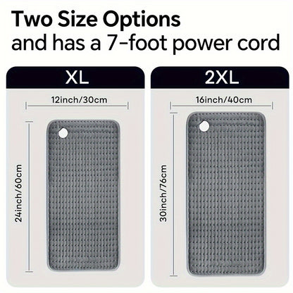 Extra Large Electric Heating Pad for Pain Relief - 6 Heat Levels, 4 Timer Settings, Auto-Off After 2 Hours, Machine Washable, Moist/Dry Heat Relax for Back, Neck, Shoulders, Belly, Waist, Knees & Legs