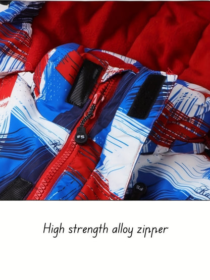 Children's Ski Wear Boys And Girls Ski Wear Waterproof, Warm And Breathable Outdoor Padded Coat