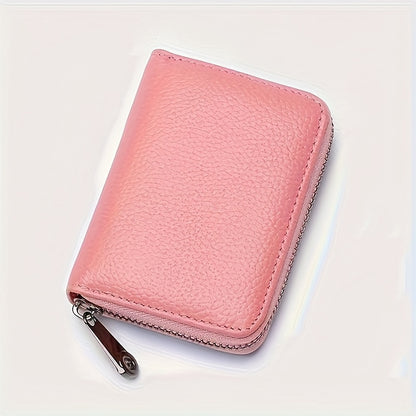 Large Capacity Travel Wallet - Holds Passport, Documents, Cards, and Cash - Waterproof, Durable, and Lightweight with Metal Chain Closure and Polyester Lining for Daily Commute