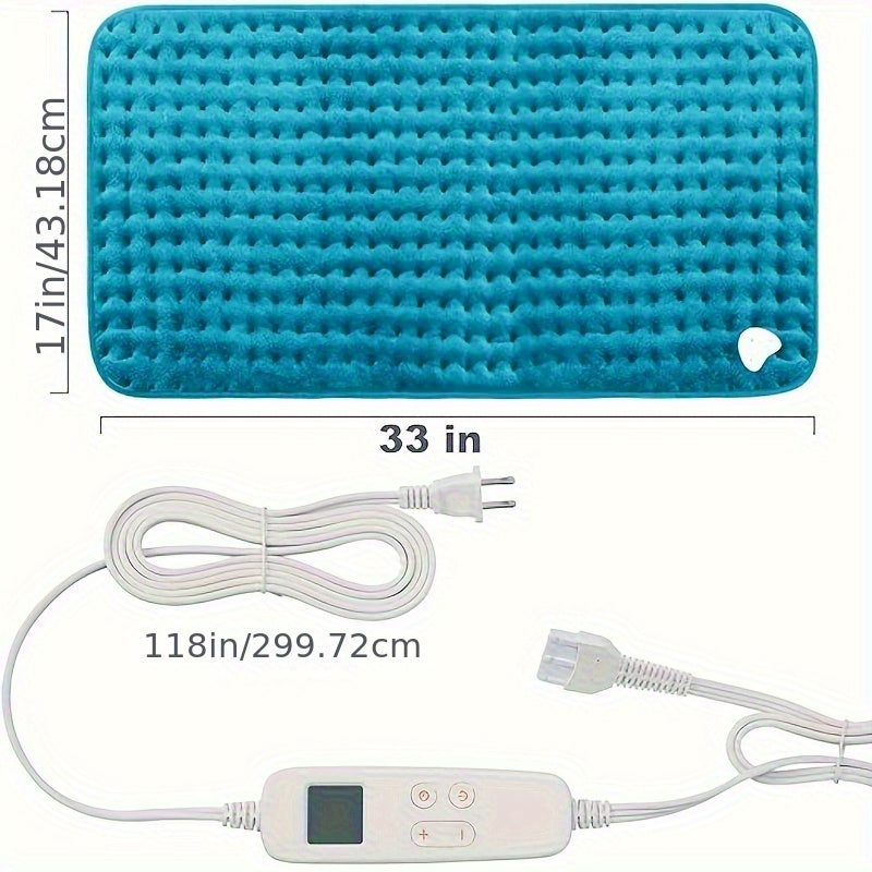 Heating Pad For Back, Neck, And Shoulder, Auto Shut Off, 6 Heat Settings, Extra Large 17 X 33in, Electric Heat Blanket, Christmas Gifts For Women, Mom, Sister