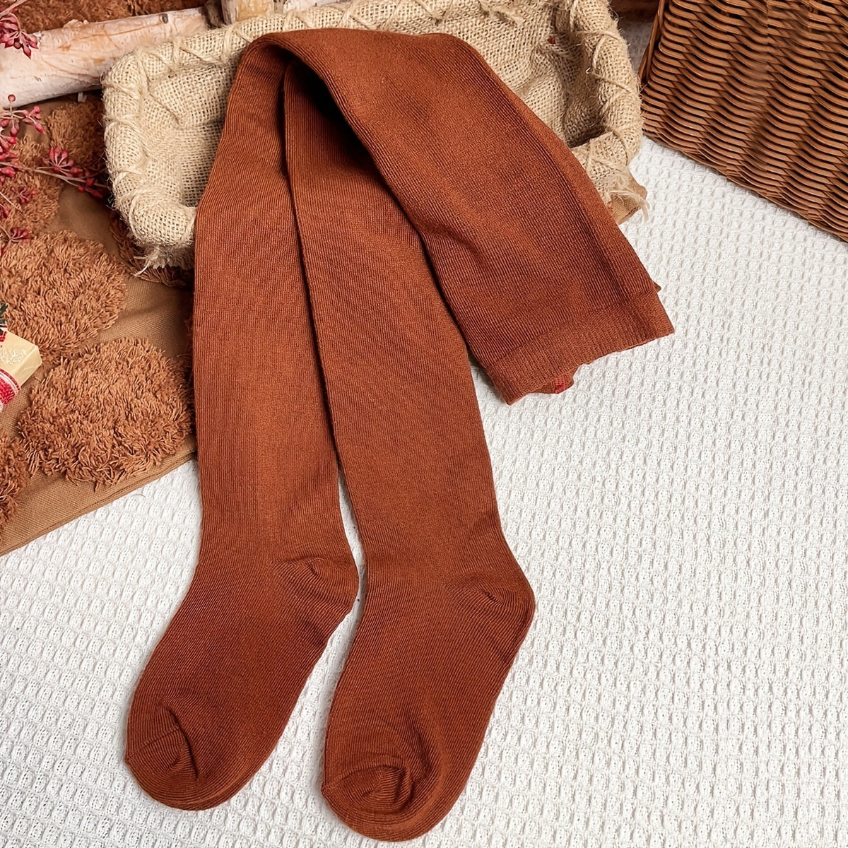 4pcs Girls Kids Casual Plain Color Pantyhose, Breathable Soft Comfy Leggings, Children's Pantyhose