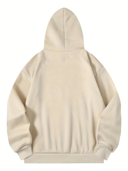 Trendy Bear Print Kangaroo Pocket Hoodie - Women's Casual Long Sleeve Drawstring Sweatshirt with Relaxed Fit, Soft Fleece Lining, and Adjustable Hood - Perfect for Daily Wear, Outdoor Activities, and Gift Ideas