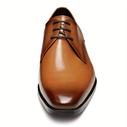 Luxury Mens Oxford Dress Shoes - Classic Lace-up, Premium Leather, Perfect for Black Tie Events & Weddings - Comfortable, Durable, and Stylish Business Shoes