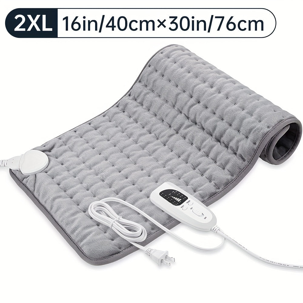 Extra Large Electric Heating Pad 16x30" - Comfort Relief for Back, Neck, Shoulders & More - 6 Heat Levels, 4 Timer Settings, Auto Shut-Off, Machine Washable, Moist/Dry Relax
