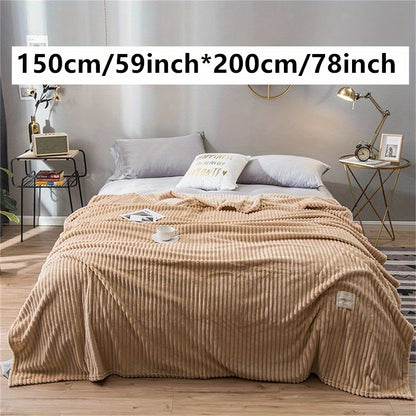 1pc Ultra-Soft Plush Imitation Rabbit Fur Throw Blanket - Warm, Cozy, and Soothing for Couch, Bed, and Sofa - Perfect for Snuggling Up on Chilly Nights