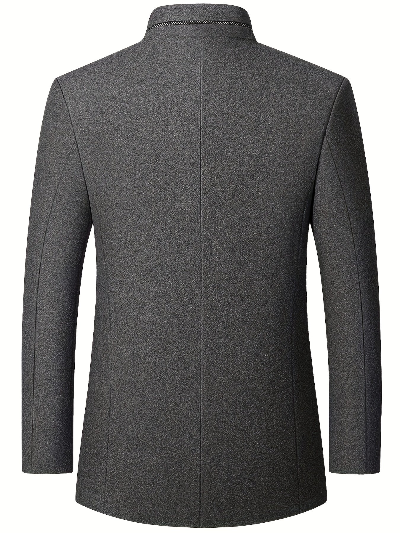 Men's Casual Wool-Blend Bomber Jacket with Stand Collar - Warm, Comfortable & Durable - Ideal Gift for Any Season