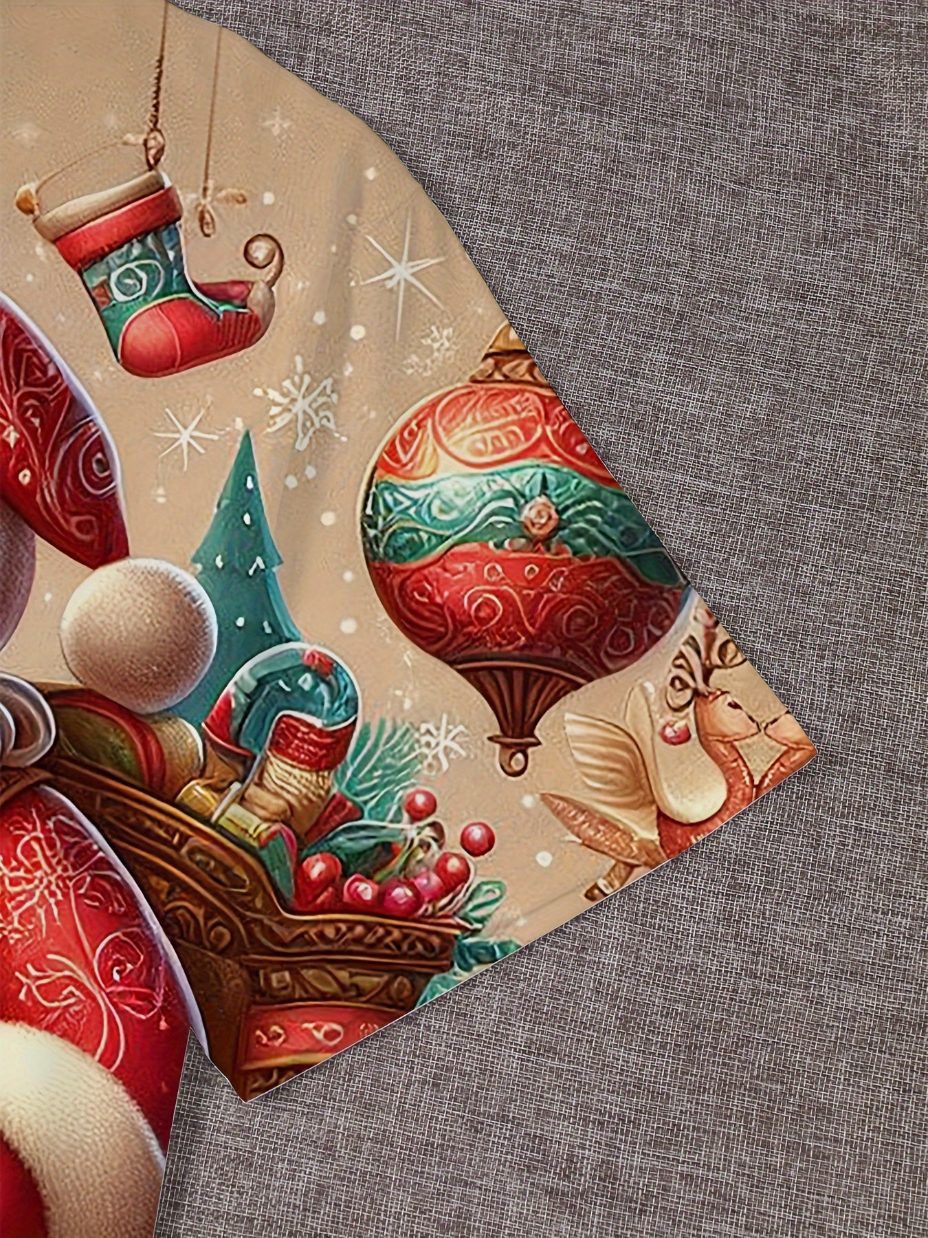 Boys' Fun 3D Print Santa Claus T-Shirt, Lightweight Comfy Short Sleeve Tee Top for Summer, Casual Creative Design