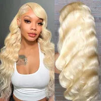 Ombre Ginger Orange Colored Lace Front Human Hair Wigs For Women Transparent Lace Body Wave Synthetic Wig Pre Plucked 180%