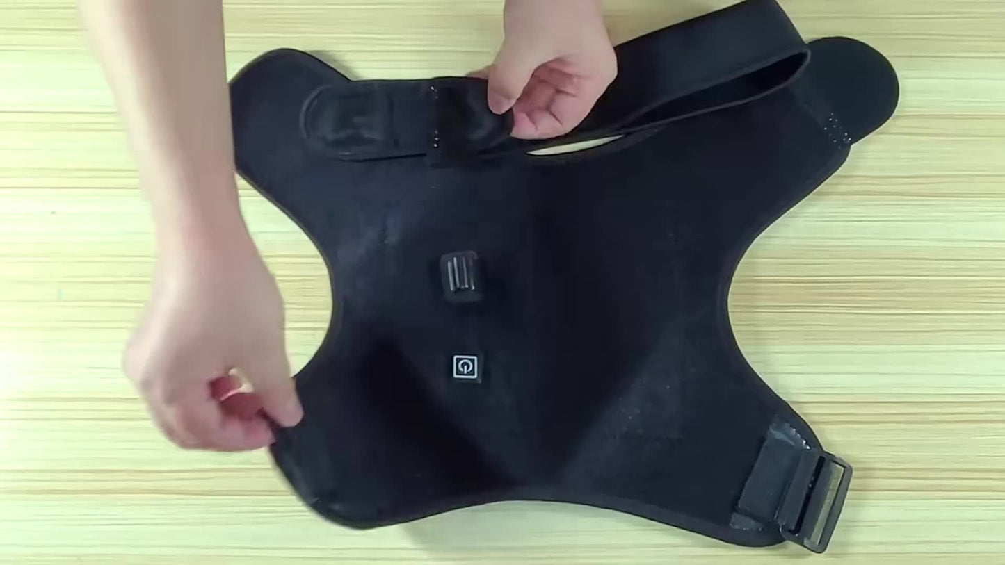 Adjustable Electric Heating Pad for Shoulder Pain Relief and Rehabilitation