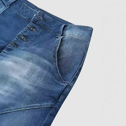 flowersverse Denim Hole Distressed Plus Size Shorts
