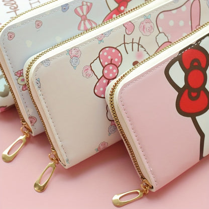 1pc Girl's Sanrio Hello Kitty Cartoon Sweet Cute Wallet, Card Bag Coin Wallet