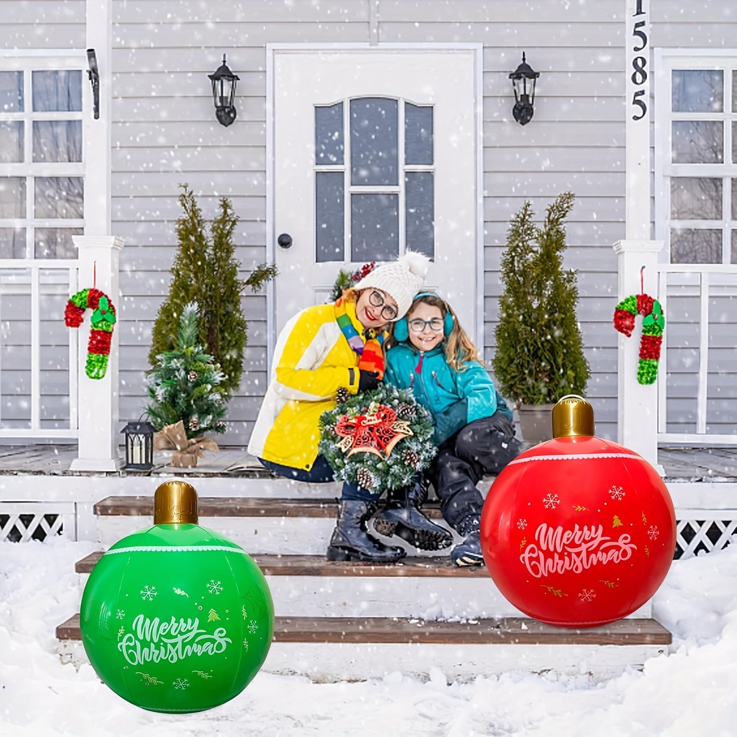 New Inflatable Christmas Ball Party Gathering Courtyard Outdoor Ball Fun Holiday Atmosphere Ornament