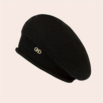 Elegant Warm Knit Beret for Women - Breathable, Adjustable & Perfect for All Winter Occasions | Ideal Holiday Gift