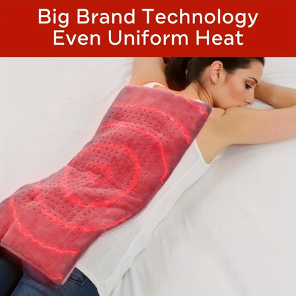 Extra Large Heating Pad For Back, Neck, Shoulder, Abdomen, Waist, Knee, And Leg Pain Comfort - 2-Hour Auto-Off, Machine Washable, Moist/Dry Heat, Electric Heating Pad For Pain Comfort And Muscle Relaxation