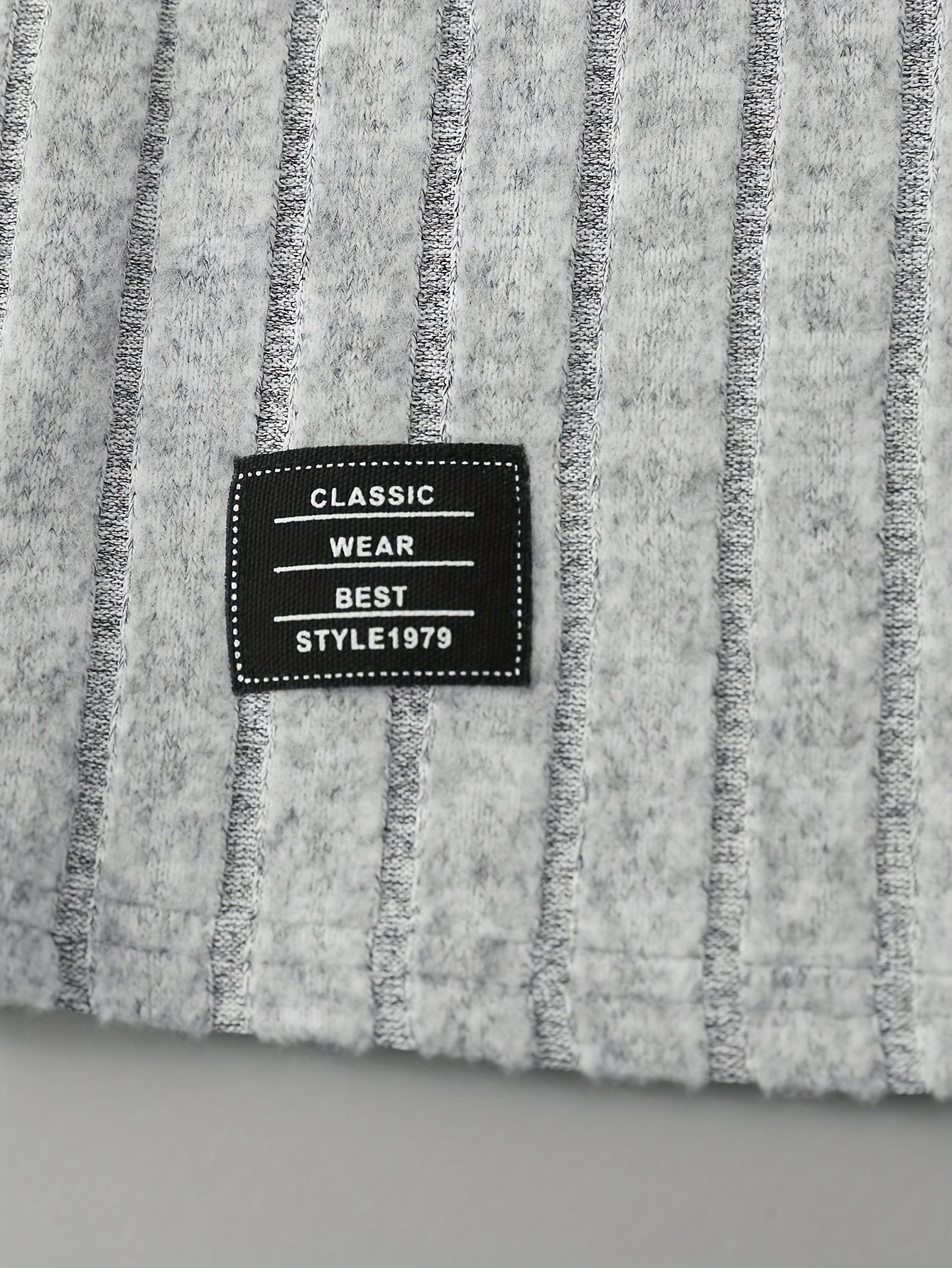 Boys Ribbed Crew Neck Pullover Top - Soft Slight Stretch Polyester, Long Sleeve, Regular Fit, Easy Care - Perfect for Spring, Fall, Winter, and As a Gift