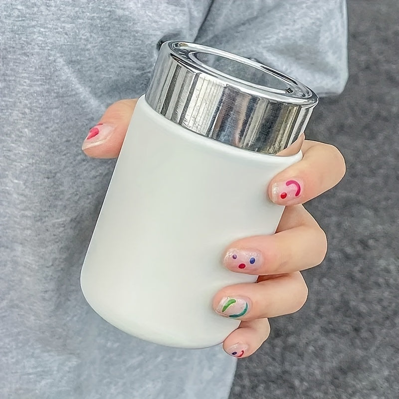 7.78oz Mini Stainless Steel 304 Vacuum Flask, Fashionable Portable Pocket Insulated Mug for Coffee and Tea, Uncharged Double-Wall Thermal Beverage Tumbler